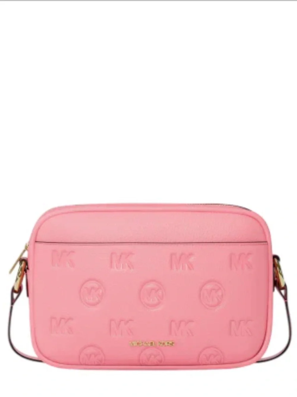 Michael Kors JET SET TRAVEL LARGE LOGO DEBOSSED CAMERA CROSSBODY BAG NWT